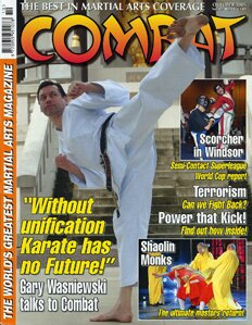 Gary Wasniewski magazine cover - Karate, Kickboxing, Taekwondo, Jujitsu, Kung-fu